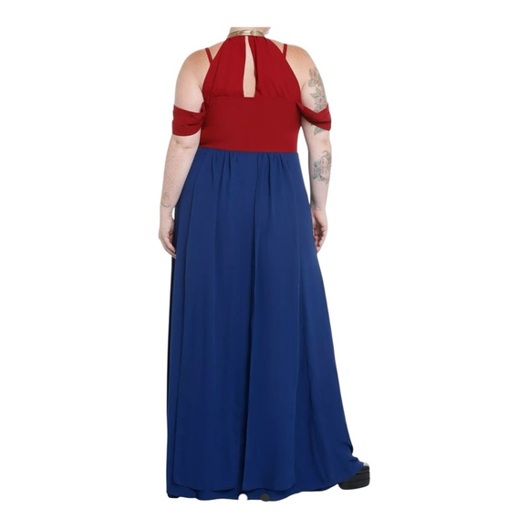 Her Universe Marvel The Captain Marvel Maxi Costume Dress Plus Size 28 - Picture 2 of 9